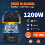 Portable Wet and Dry Vacuum Cleaner with Blower Function 1200W