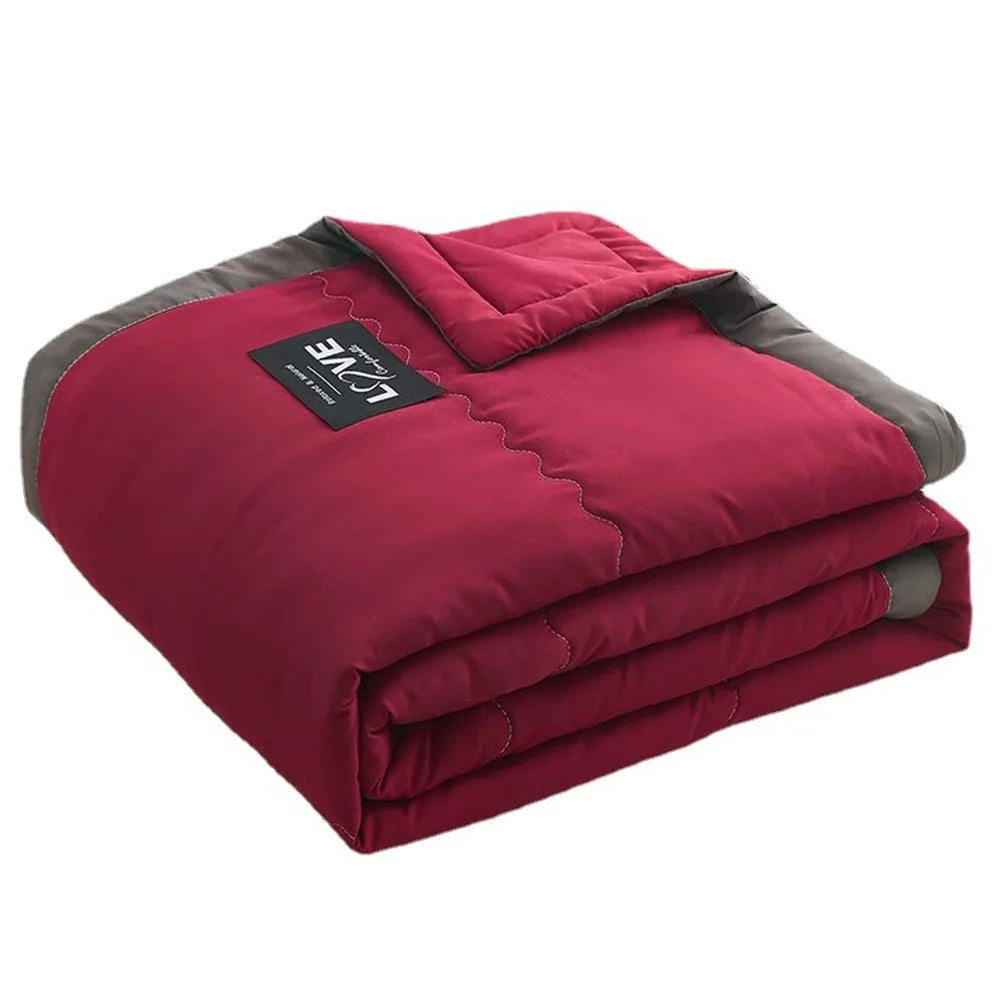Double Sided Cooling Blanket and Breathable Cotton Quilt