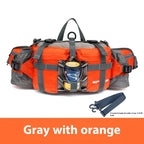 Waterproof Hiking Waist Bag with Reflective Strip and 1.3-Gallon Capacity