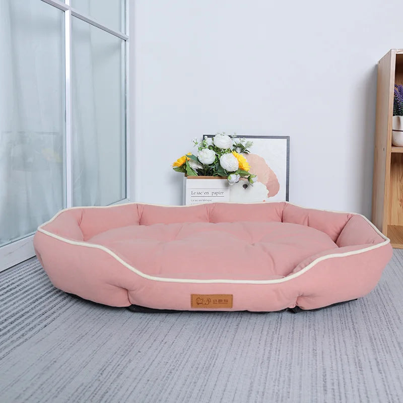 Corduroy Dog Sofa Bed Large Winter Warm Cushion for Cats and Dogs