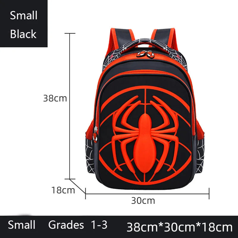 Kids' 3D Cartoon Spider Waterproof School Backpack and Pencil Case Set