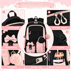 Kids' Waterproof Kawaii Primary School Laptop Backpack Set
