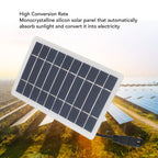 Solar Panel Powered Fan and Portable Exhaust Vent Kit