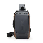 Unisex Anti-Theft Waterproof USB Charging Crossbody Chest Sling Backpack
