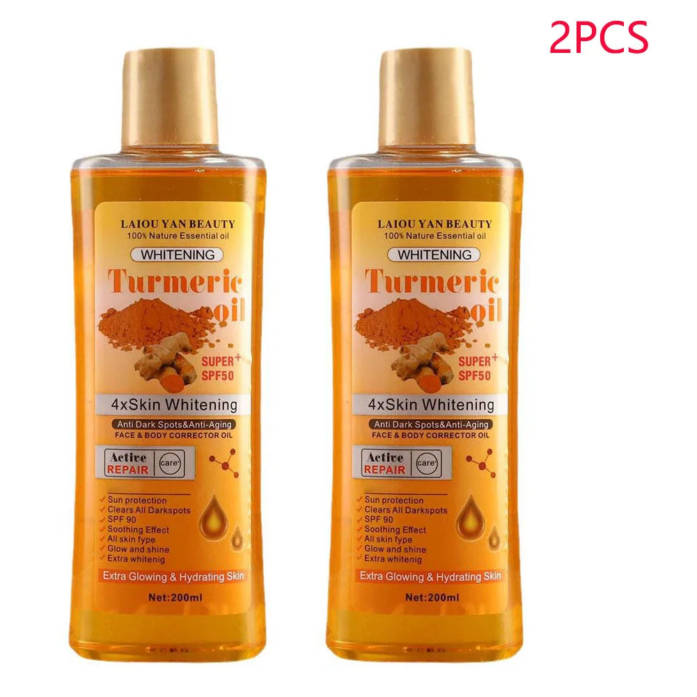 Women's Turmeric Moisturizing Brightening Body Face Massage Oil 6.8 fl oz