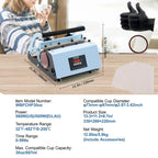 Tumbler Heat Press Machine and Dual Station Mug Sublimation Kit