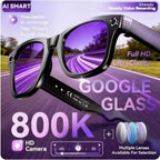 Men's AI Smart Glasses with Dual Camera and Bluetooth W610