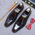 Men's Pointed Toe Genuine Cowhide Leather Loafers