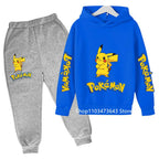 Kids' Cartoon Hoodie Sweatshirt Pants Two-Piece Set