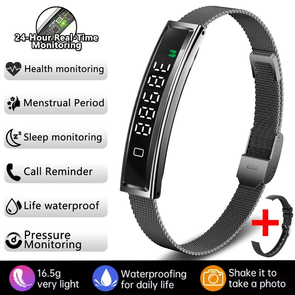Waterproof Fitness Tracker Smart Band and Health Monitor Smartwatch