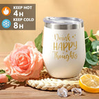 Happy Birthday Gift Basket for Women with Blanket Tumbler and Spa Set