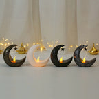 Star Moon LED Candlestick Lamp and Eid Festive Tabletop Ornament