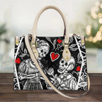 Women's Skull Pattern Faux Leather Shoulder Tote Bag