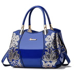 Women's Shiny Patent Leather Shoulder Messenger Bag