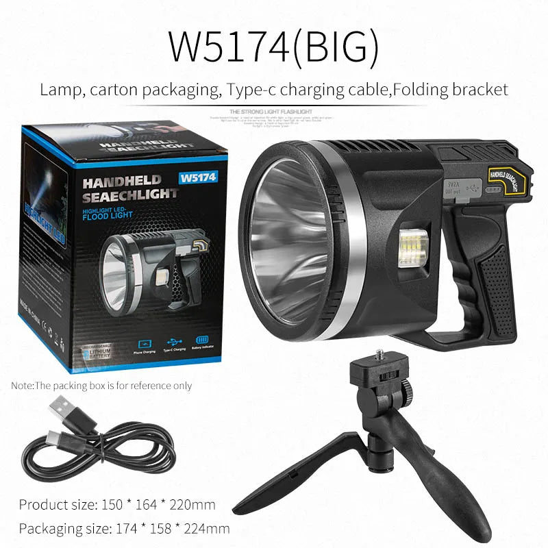Rechargeable High Power LED Searchlight Spotlight