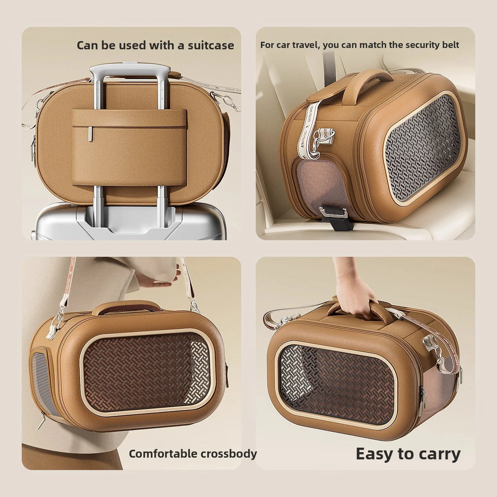 Portable Outdoor Space Cabin Crossbody Cat Carrying Bag