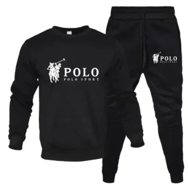 Men's Casual Crewneck Sweatshirt and Jogger Pants Tracksuit Set