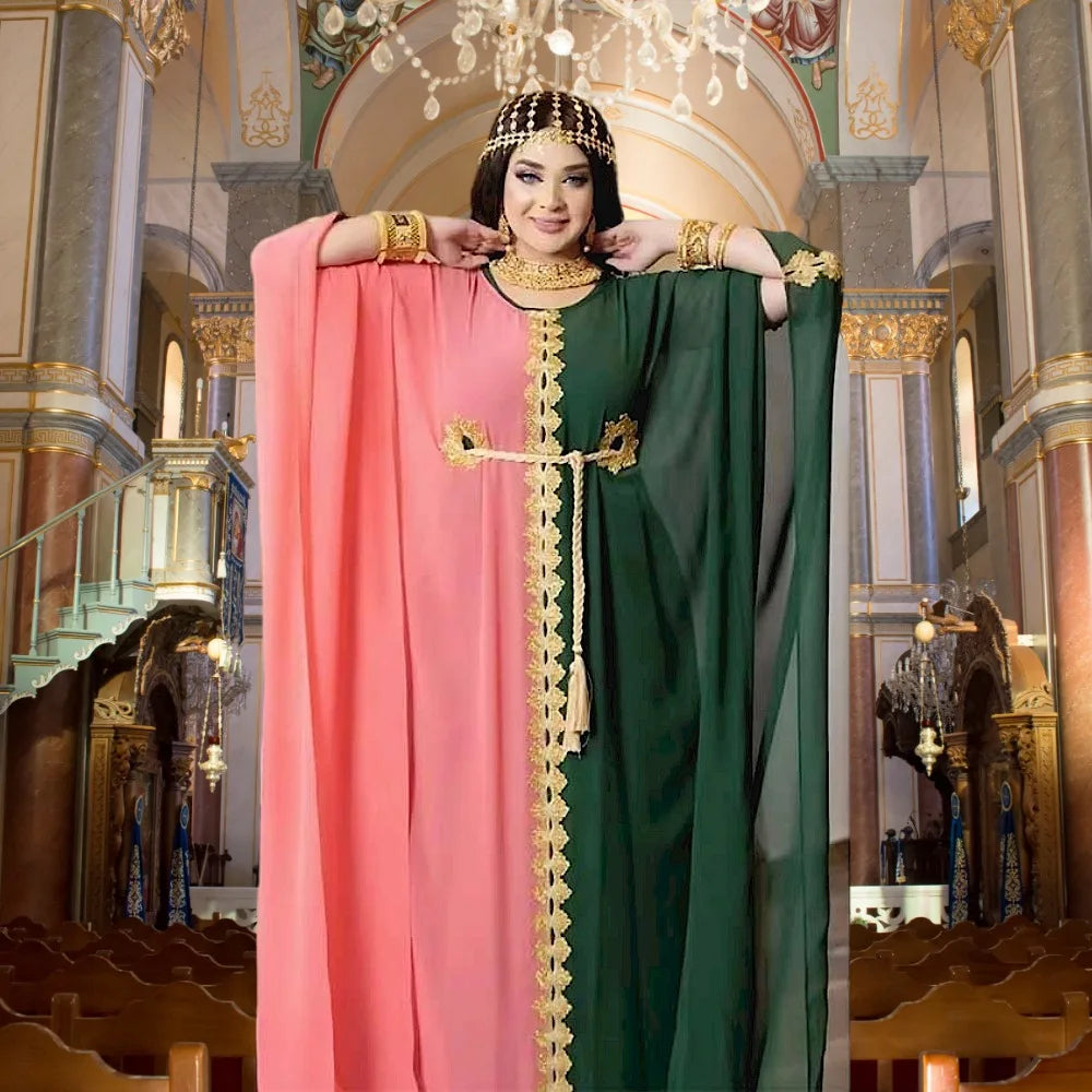Women's Loose Vintage Mesh Robe Set