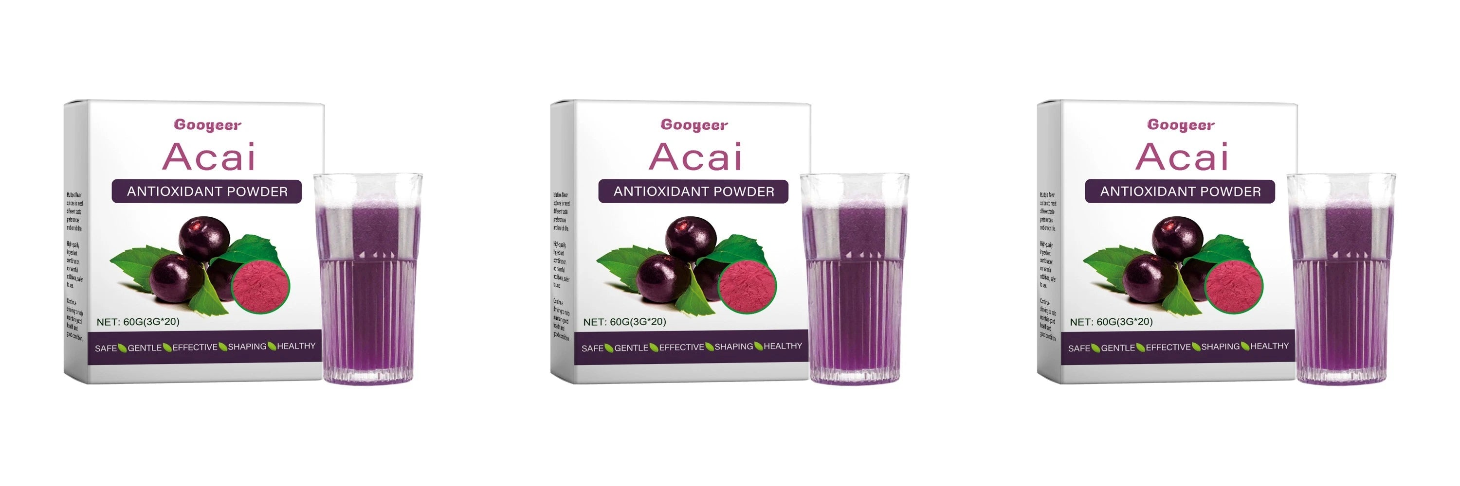 Acai Berry Antioxidant Powder Dietary Supplement Drink Mix 60g