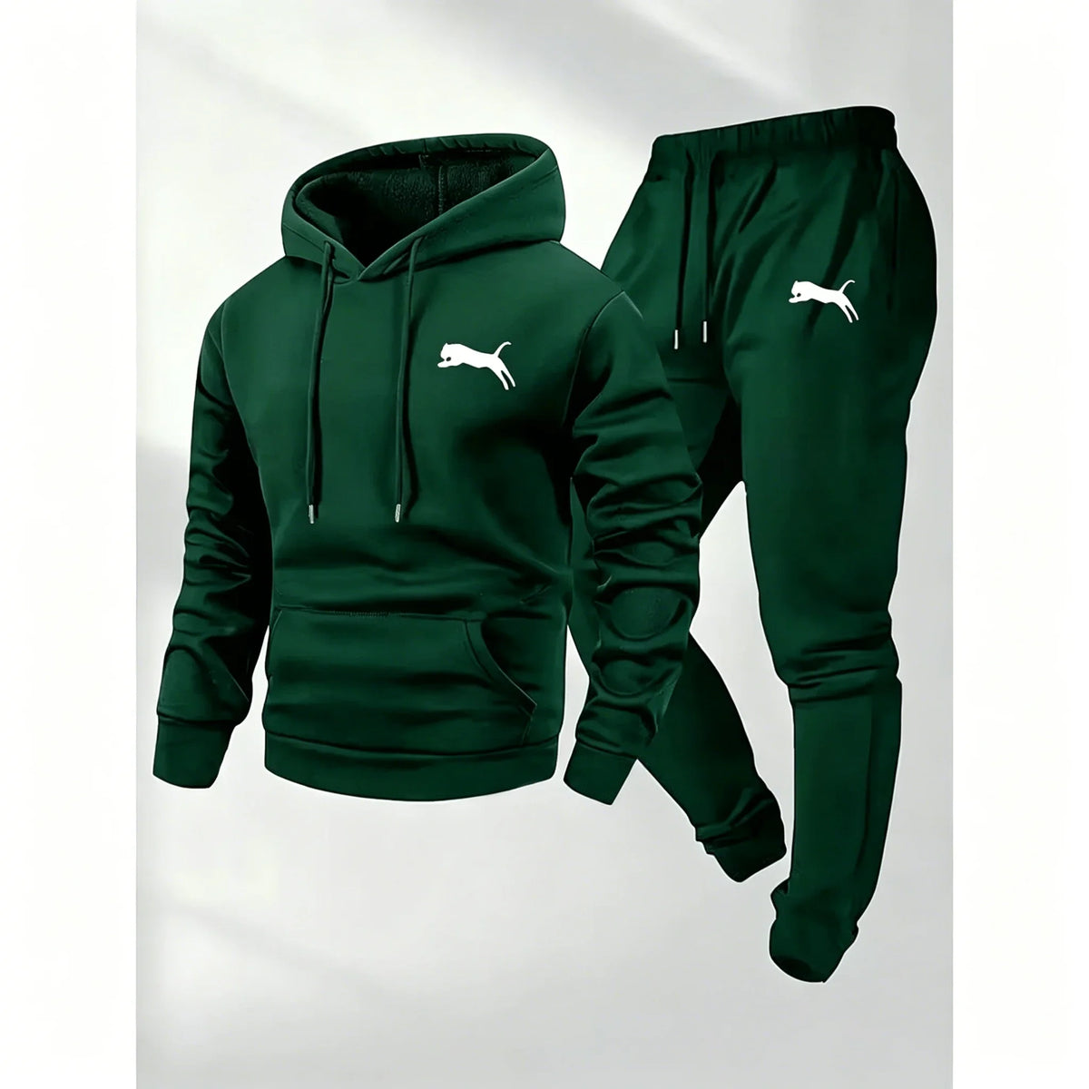 Men's Casual Hoodie and Sweatpants Two Piece Tracksuit Set
