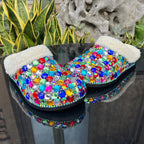 Women's Winter Warm Thick-Soled EVA Diamond Sandal Clog Slippers