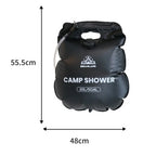 Portable Solar Heated Camping Shower with 5.3-Gallon Bag