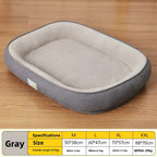 All-Season Dog Bed Washable Cushion with Raised Edges for Cats and Small Dogs
