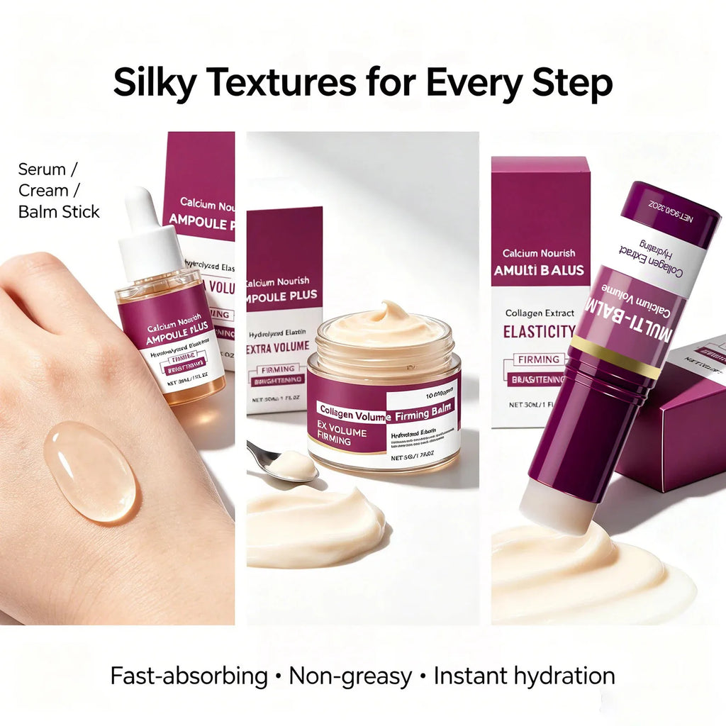 Calcium Collagen Multi-Balm and Pore Firming Essence Skincare Set