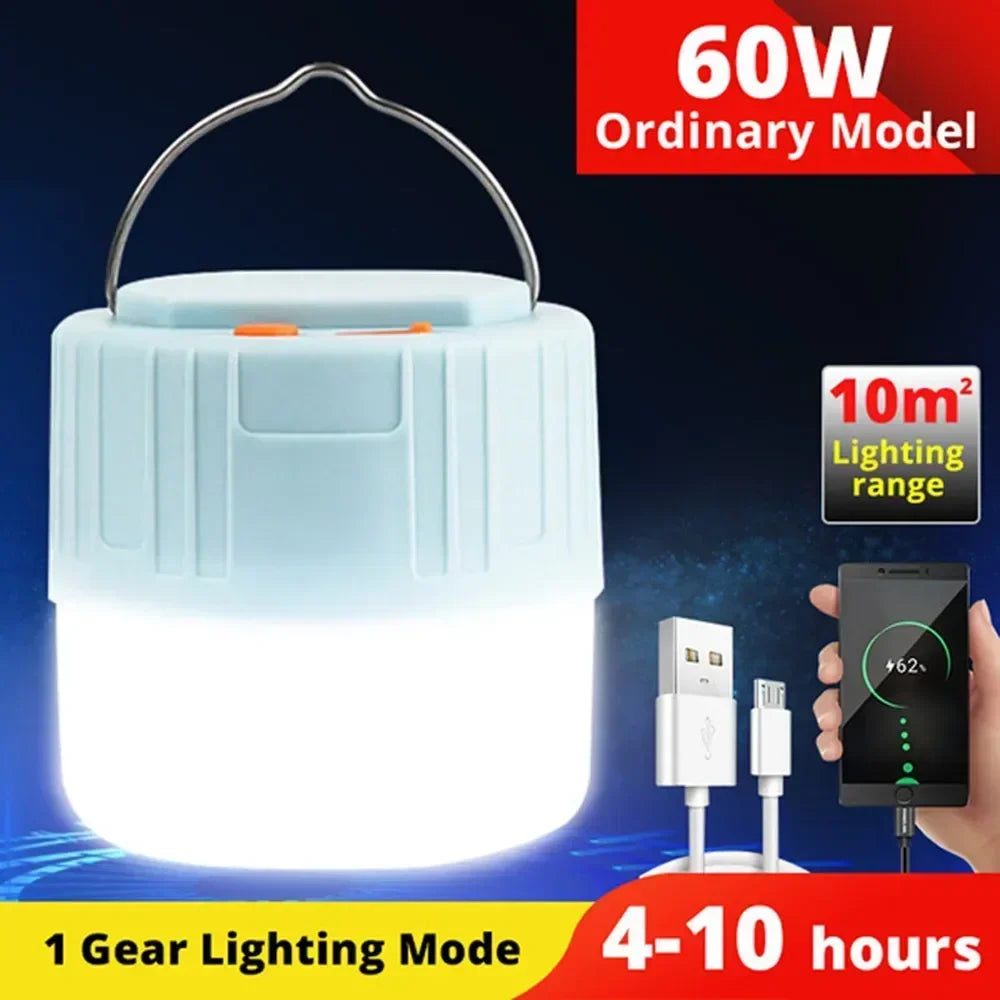Rechargeable LED Camping Lantern with Remote Control and Power Bank