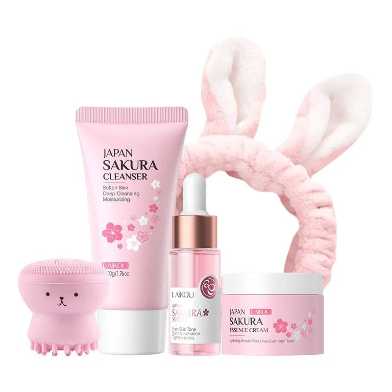 Sakura 7-Piece Skincare Set Hydrating Facial Routine All Skin Types