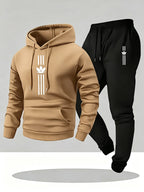 Men's Casual Hoodie and Sweatpants Two Piece Tracksuit Set