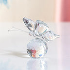 Crystal Cut Butterfly Ornament and Desktop Tabletop Figurine
