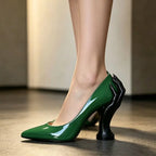Women's Pointed Toe Hand Sculpted Heel Pumps