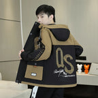 Men's Casual Hooded Windbreaker Cargo Jacket