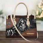 Women's Skull Pattern Faux Leather Shoulder Tote Bag
