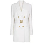 Women's Double Breasted Belted Blazer Dress