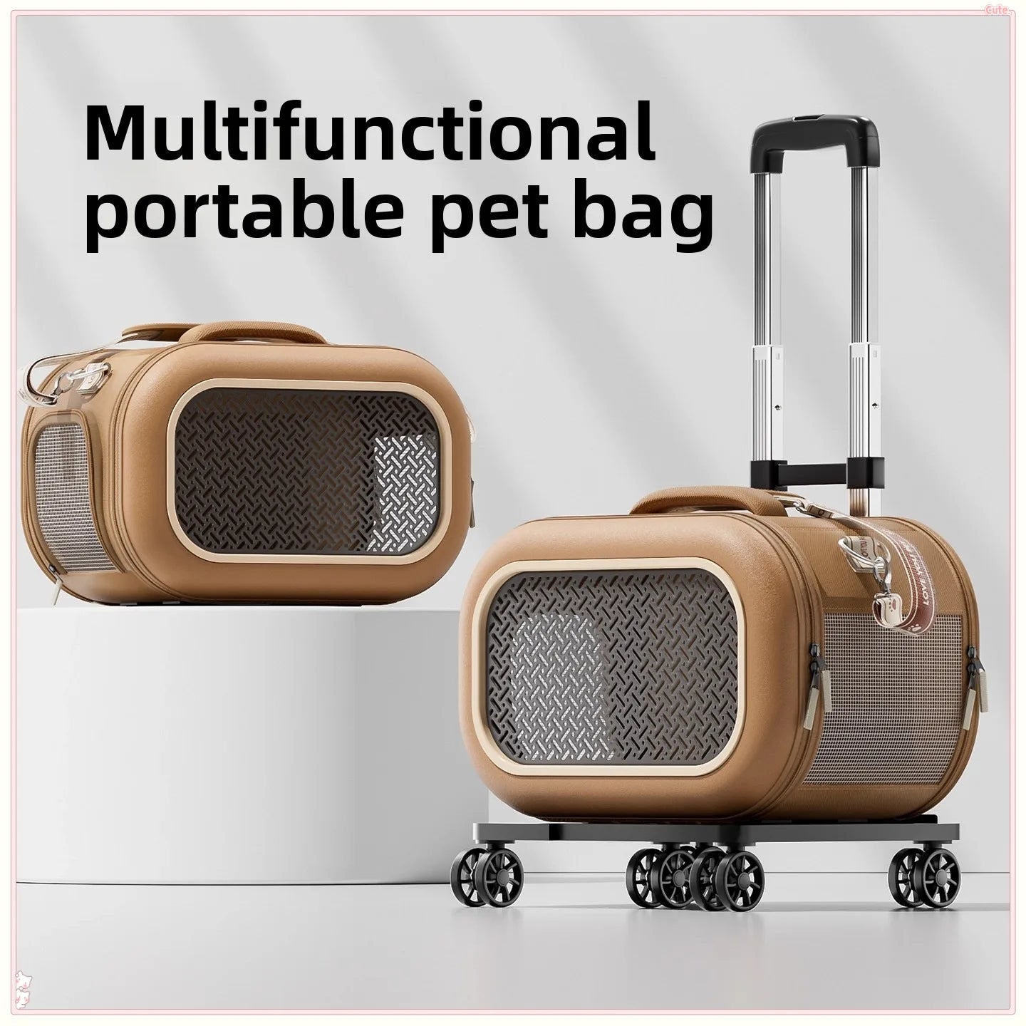 Portable Outdoor Space Cabin Crossbody Cat Carrying Bag