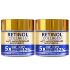 Unisex Retinol & Collagen Moisturizing Day & Night Face Cream 2.1 oz
