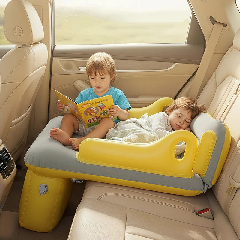 Kids' Portable Airplane Bed Seat Extender Light Grey