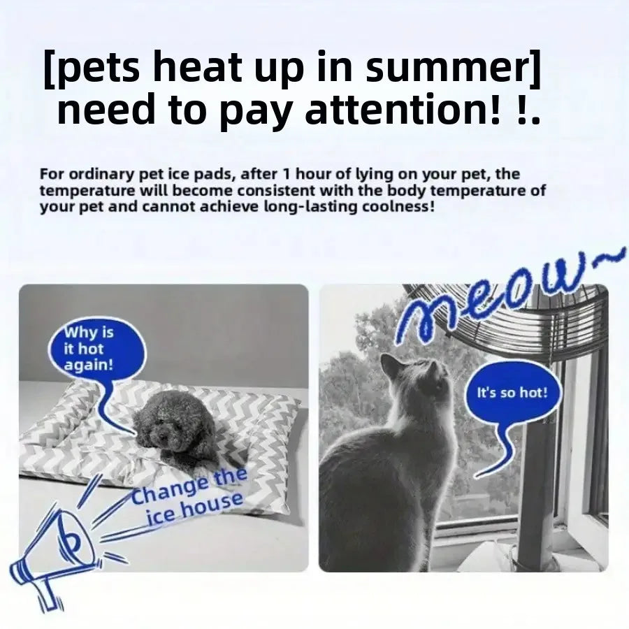 Pet Cooling Ice House Bed Four Seasons Summer Nest for Cats and Dogs