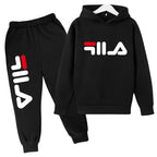 Kids' Casual Sports Hoodie Pants Two-Piece Set