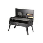 Folding Portable Barbecue Charcoal Grill and Stainless Steel Mini BBQ Kit