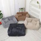 Winter Warm Removable Washable Thickened Plush Pet Sofa Bed