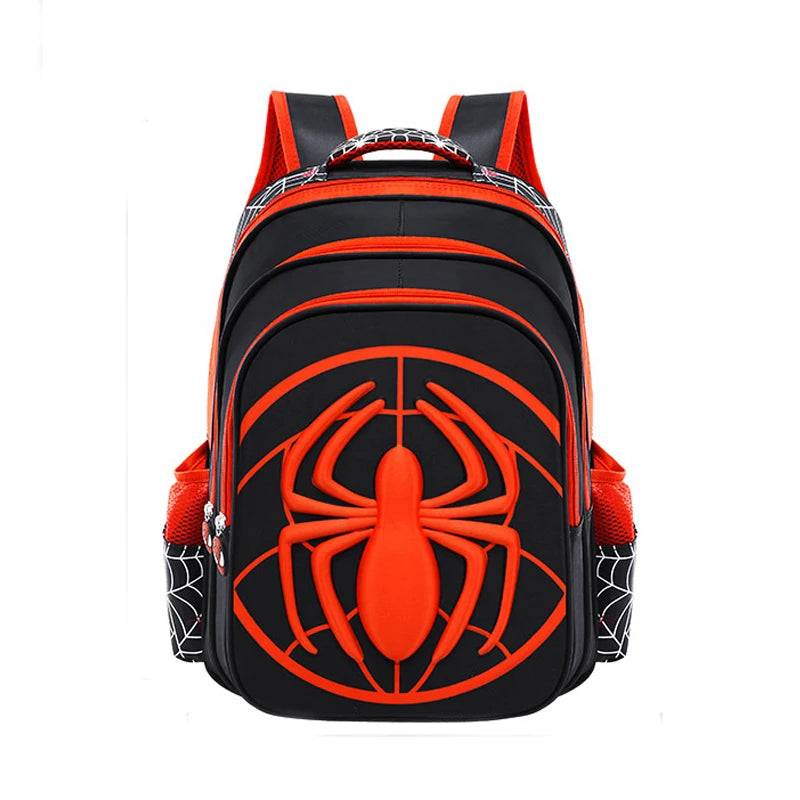 Kids' 3D Cartoon Spider Waterproof School Backpack and Pencil Case Set
