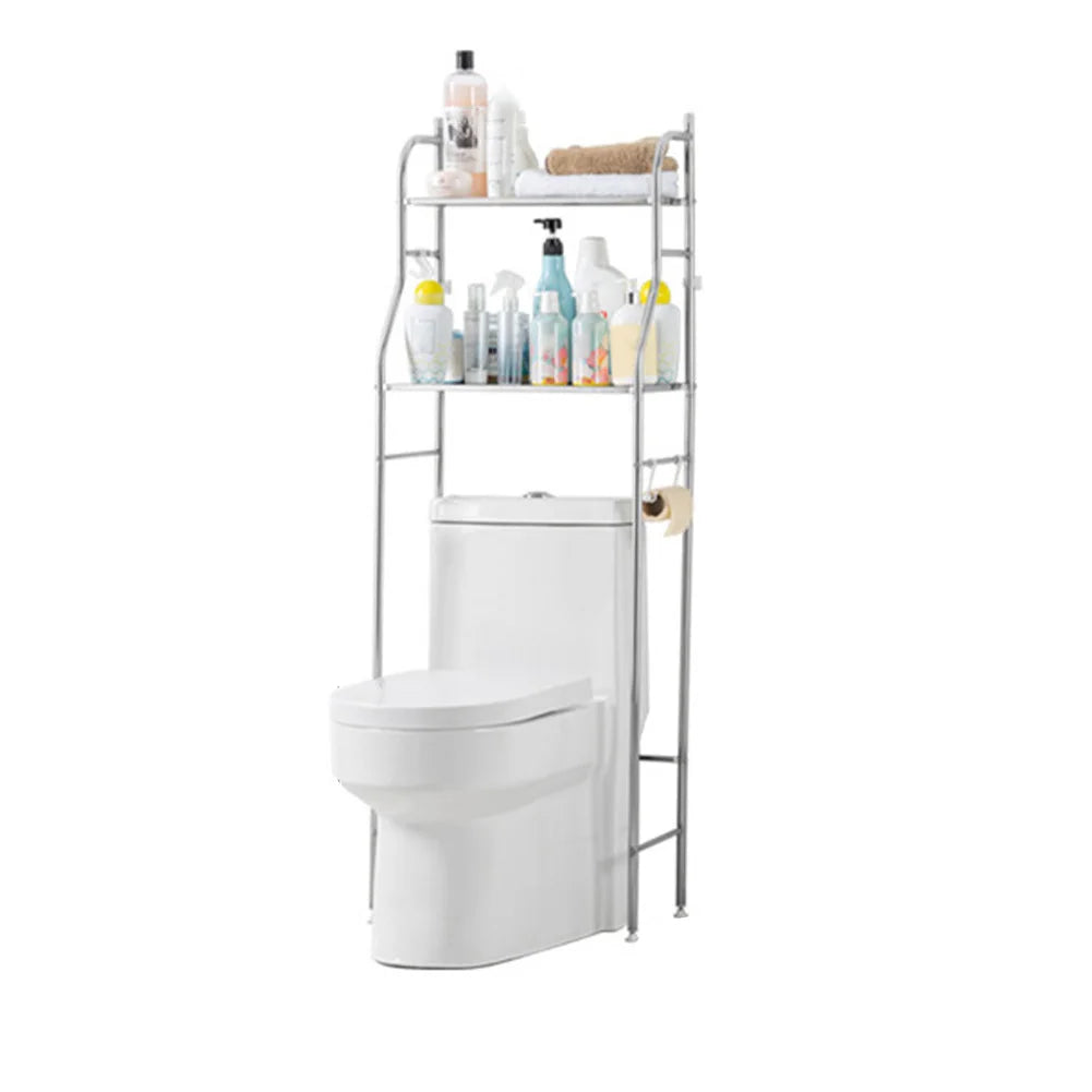 Freestanding Over The Toilet Storage Shelf with Paper Holder