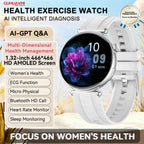 Women's 1.32 Inch AMOLED Screen Luxury Diamond Smartwatch