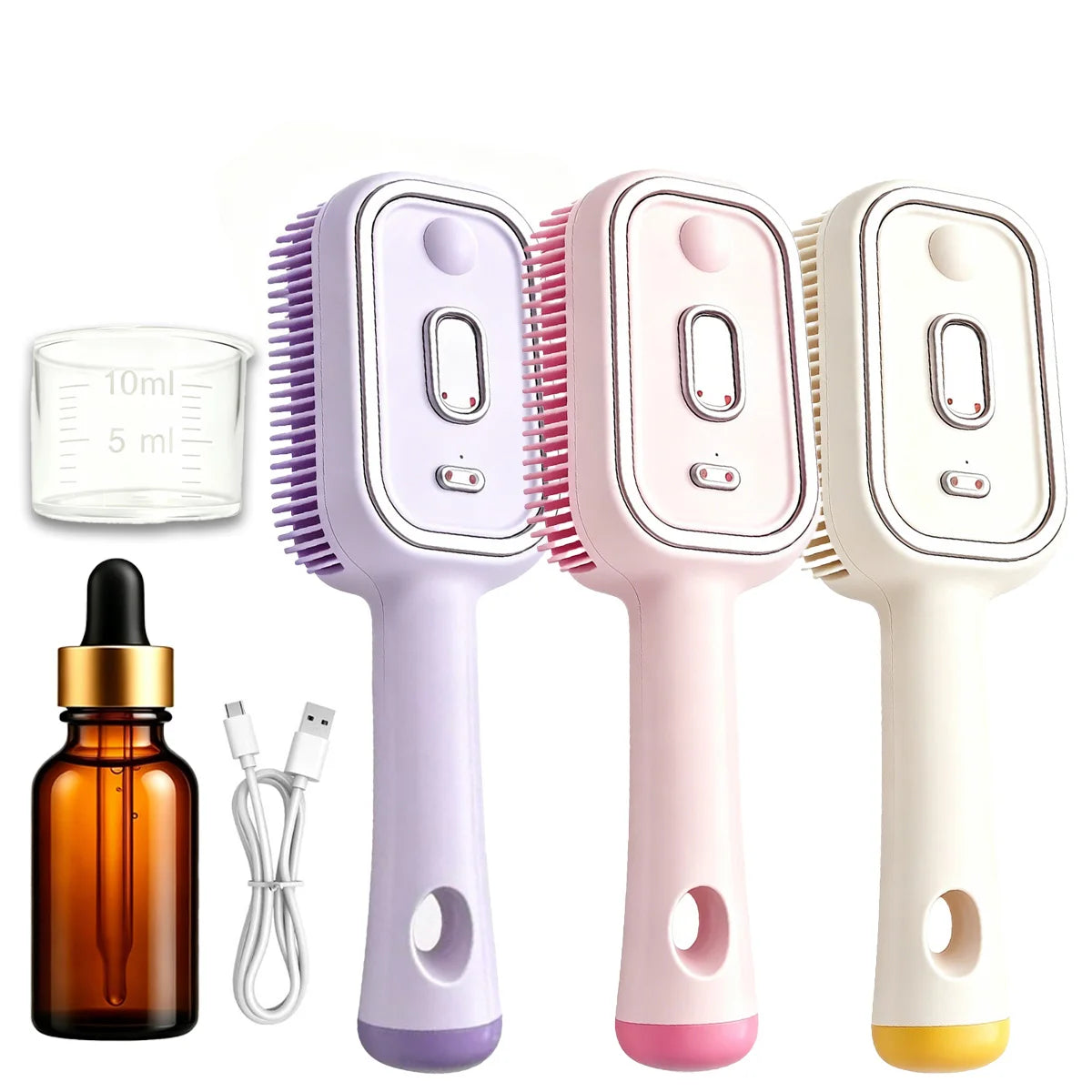 Electric Spray Air Cushion Massage Hair Straightener Steaming Comb