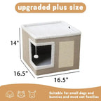 Foldable Indoor Cat House and Cave Condo Pet Bed