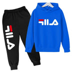 Kids' Casual Sports Hoodie Pants Two-Piece Set