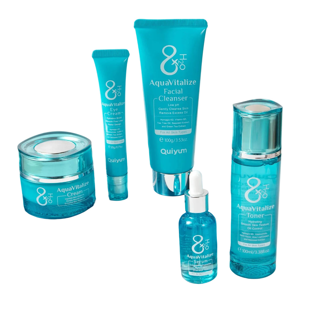 Quiyum 8X H2O AquaVitalize 5-Piece Hydrating Daily Facial Skincare Set